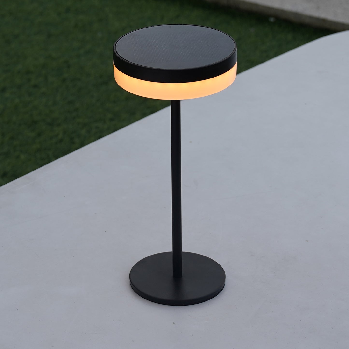 Lampe de table solaire LED blanc dimmable VIVIA MINI SOLAR H27cm