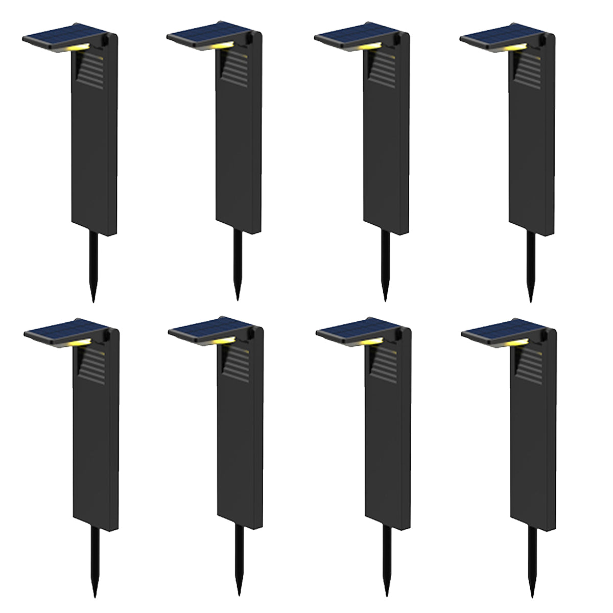 Set mit 2 kaltweißen LED-Solarleuchten zum Bepflanzen von 2x OSTRY H41cm