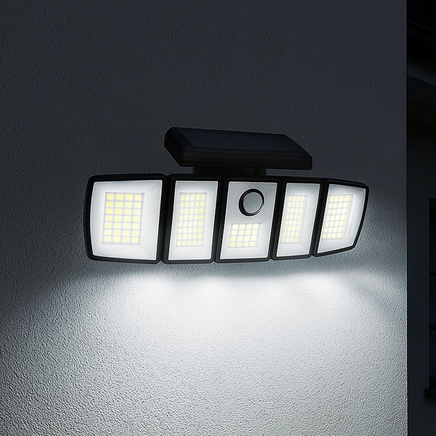 Solarstrahler lichtstark 1000 Lumen kaltweiß LED ANDOVER XL mit Bewegungsmelder