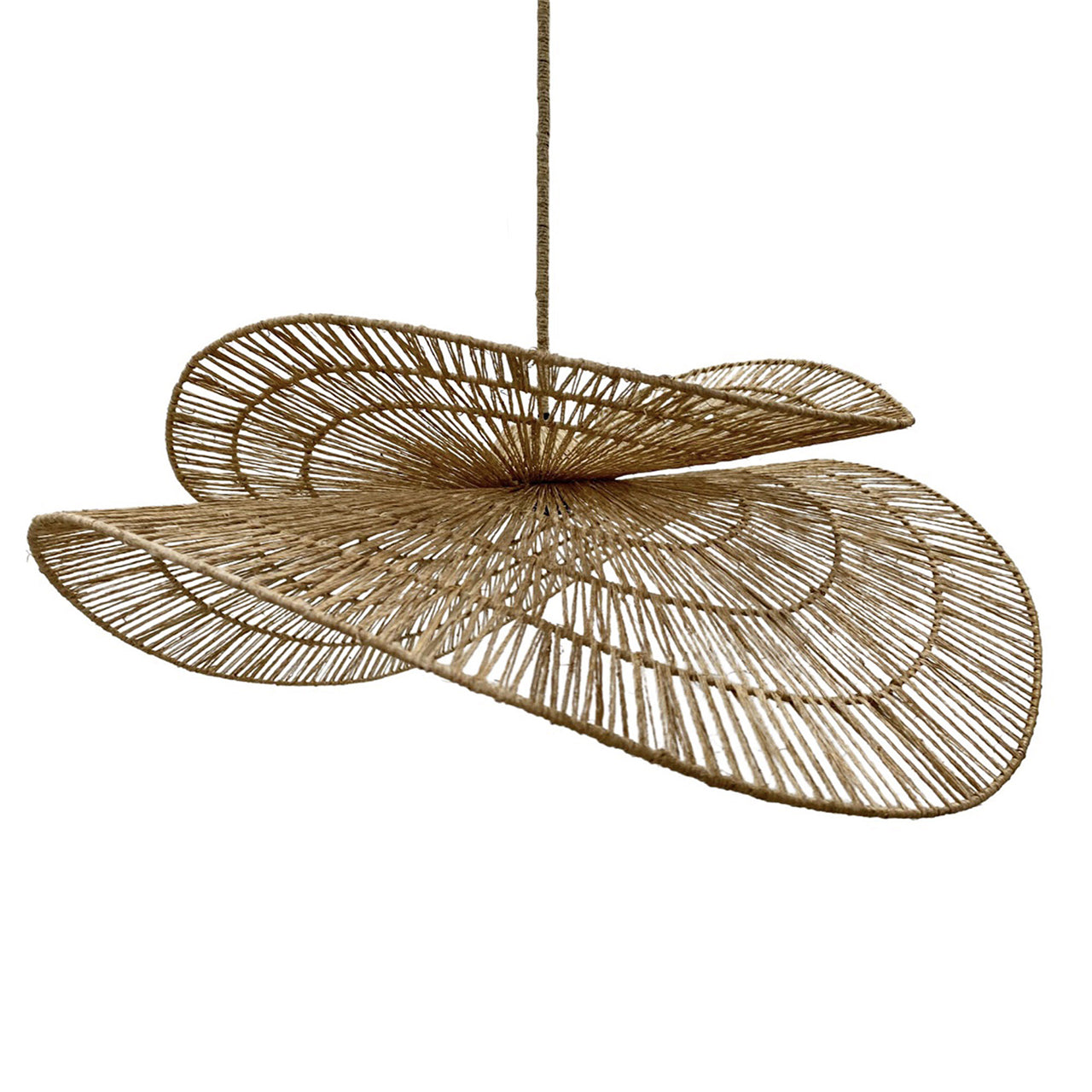 Abat jour SOLARA en jute style bohème H32 cm pour monture électrique E27