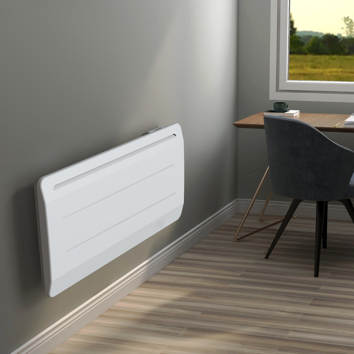 CAST FONTE Elektrischer Trockenträgheitsheizkörper mit LCD-Bildschirm 2000W MAUNA