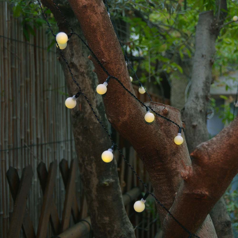 BILLY 6,90 m warmweiße 60 LED Solar-Lichterkette