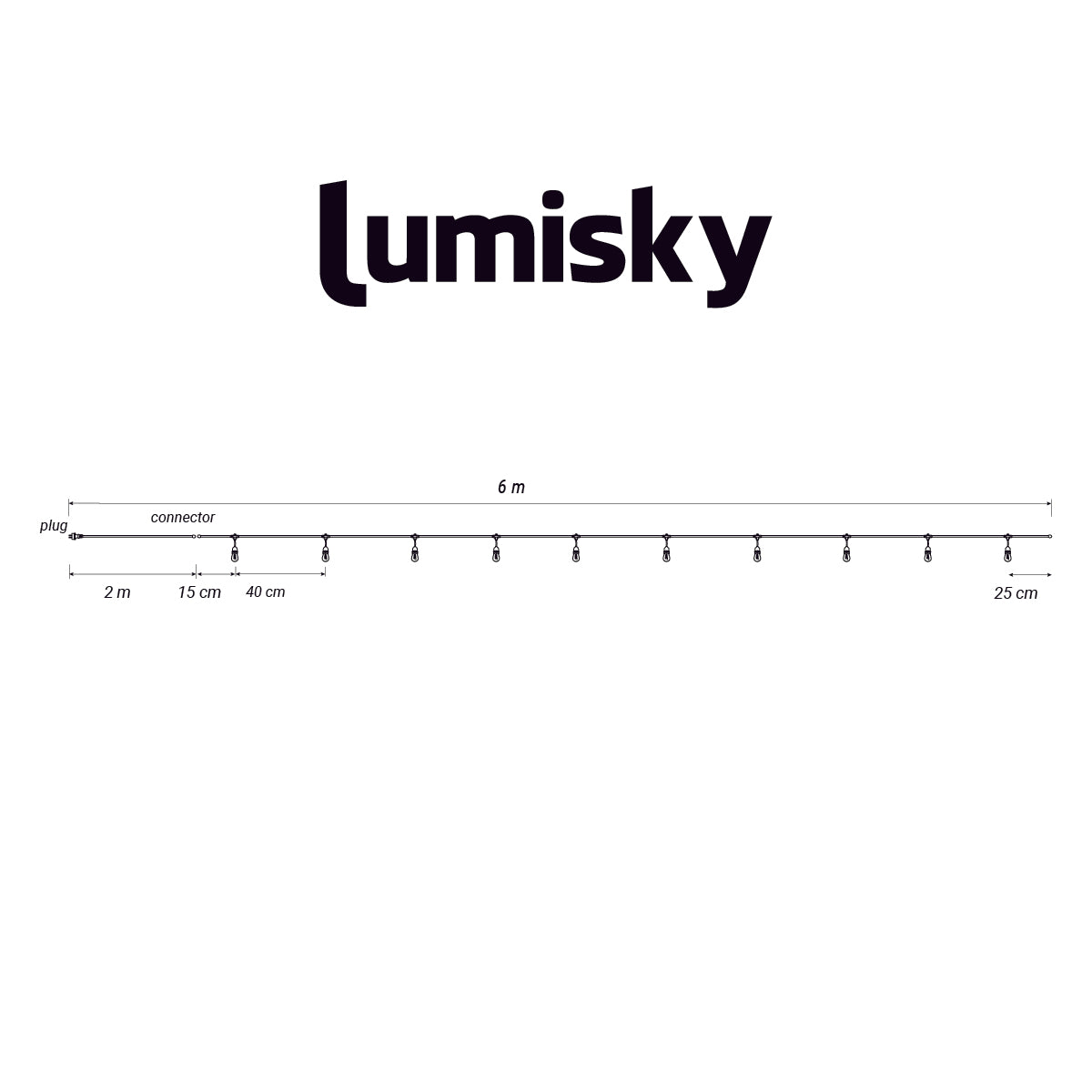 Outdoor anschließbare Lichterkette 10 warmweiße LED E27 Fassung Glühlampen MAFY LIGHT CONNECTABLE 6m