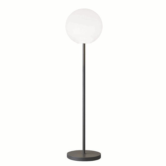 Wiederaufladbare leuchtende Stehlampe mit Metallfuß skandinavisches Design LED warmweiß/weiß dimmbar LUNY TALL H150cm