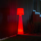 Designer kabellose Stehlampe LED dimmbar mehrfarbig gewellter Lampenschirm LADY H110cm mit Fernbedienung