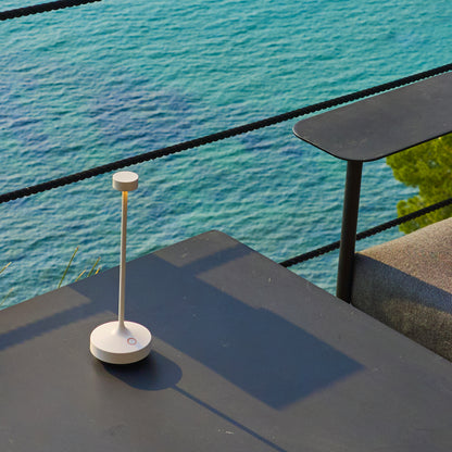 Kabellose warmweiße LED-Tischlampe ABBY BLACK H30cm