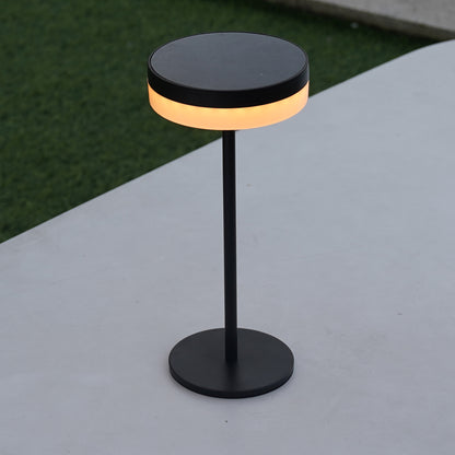 Lot de 2 lampes de table solaires et USB noires LED blanc chaud dimmable 2x VIVIA MINI SOLAR H27cm