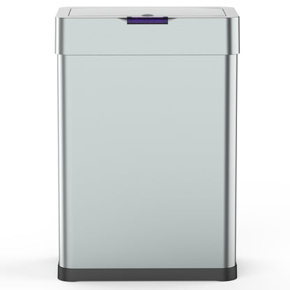 Design-Automatik-Kücheneimer 60L DAYTONA aus Edelstahl mit Umreifung