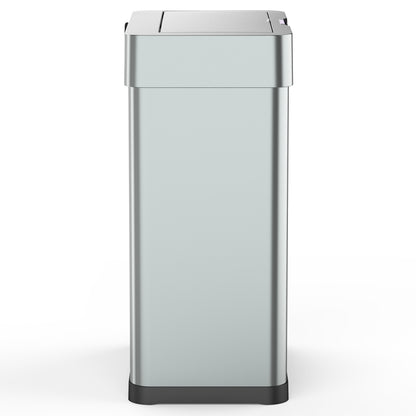 Design-Automatik-Kücheneimer 60L DAYTONA aus Edelstahl mit Umreifung