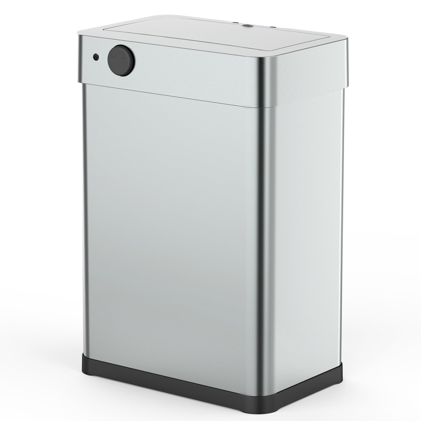 Design-Automatik-Kücheneimer 60L DAYTONA aus Edelstahl mit Umreifung