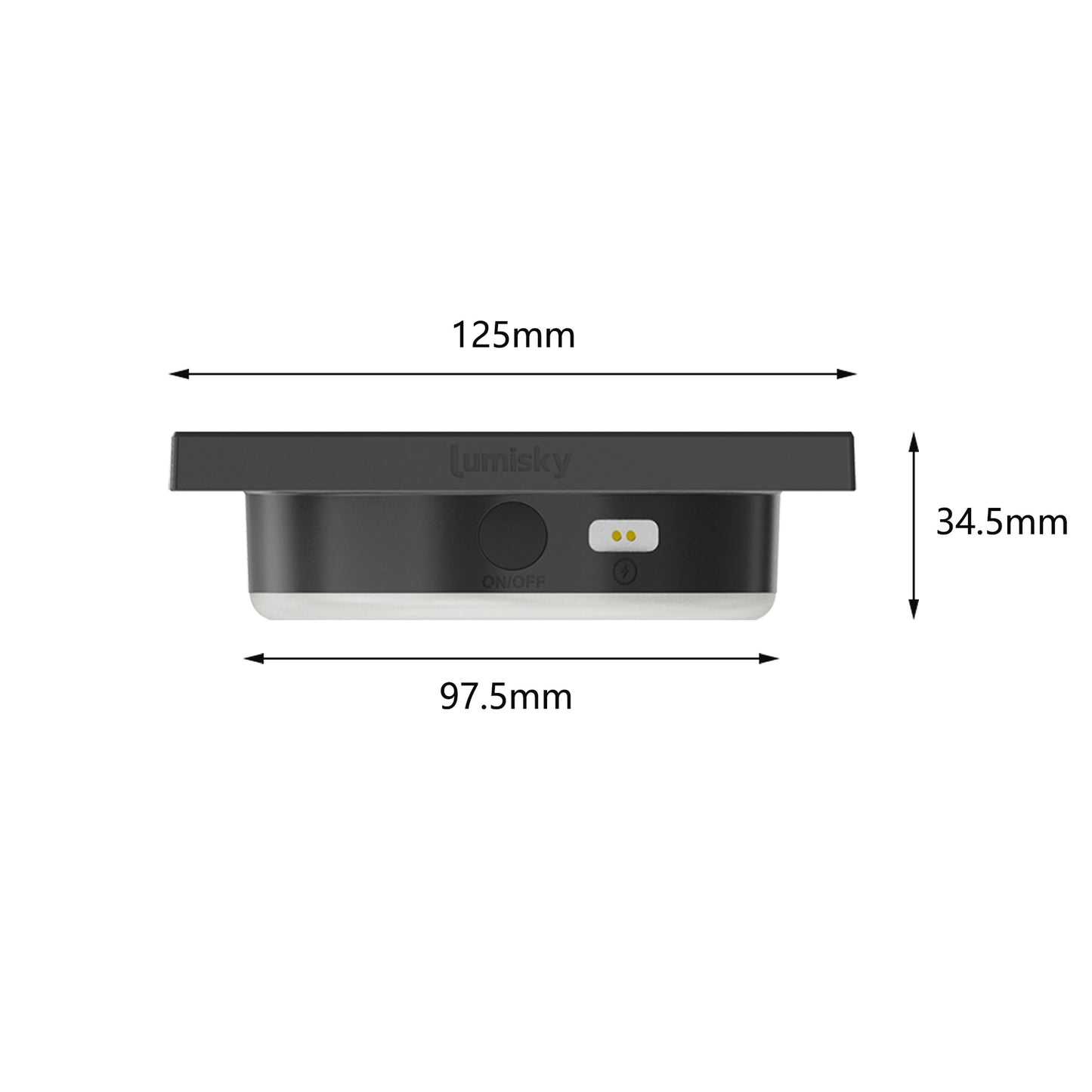 LYS 900 Lumen weiße und mehrfarbige wiederaufladbare LED-Lampe mit Fernbedienung H11cm