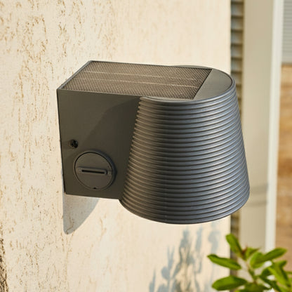 Lot de 2 appliques murales solaires puissantes LED blanc 1000 lumens avec détecteur de mouvement IP65 2x SOLINE WALL