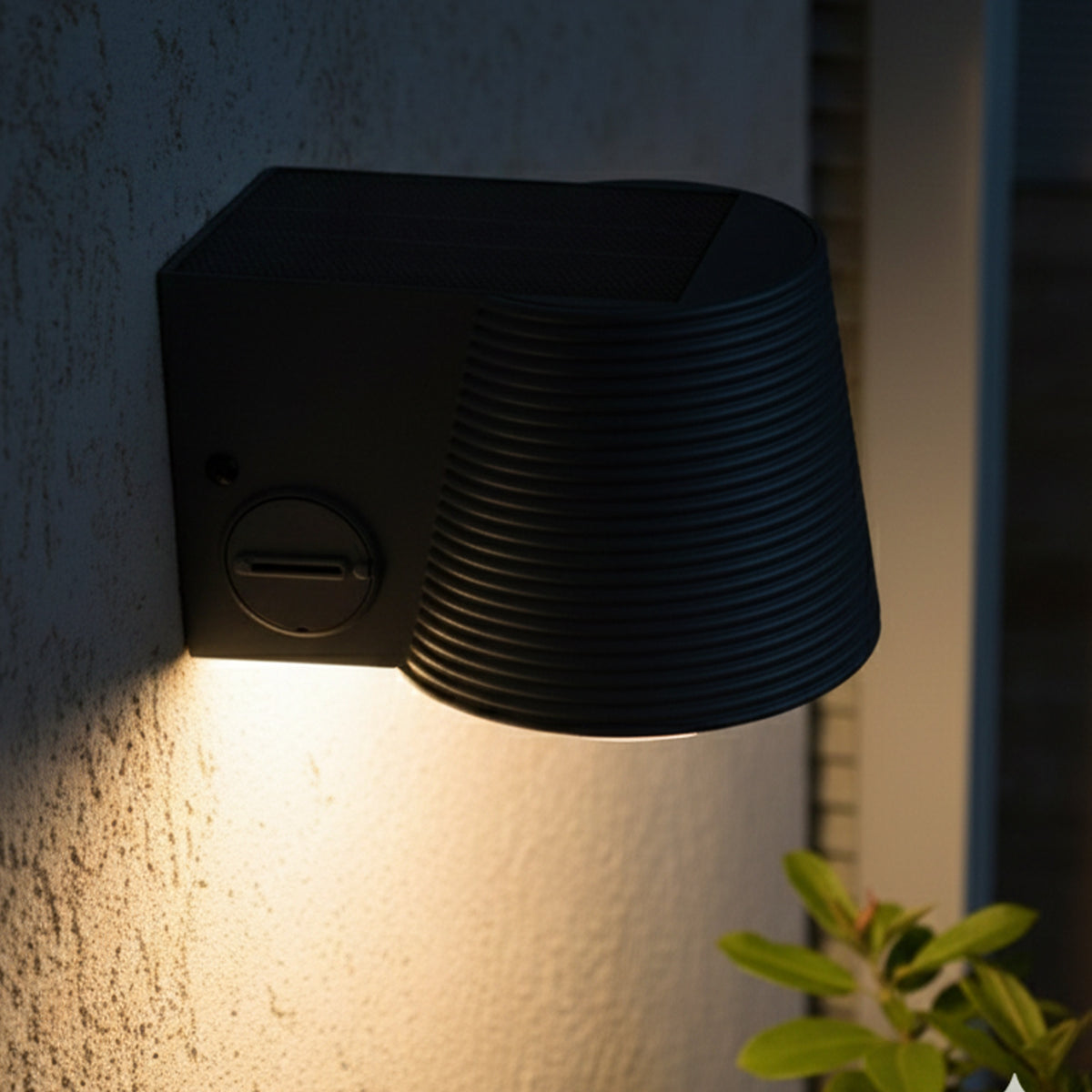 Lot de 2 appliques murales solaires puissantes LED blanc 1000 lumens avec détecteur de mouvement IP65 2x SOLINE WALL