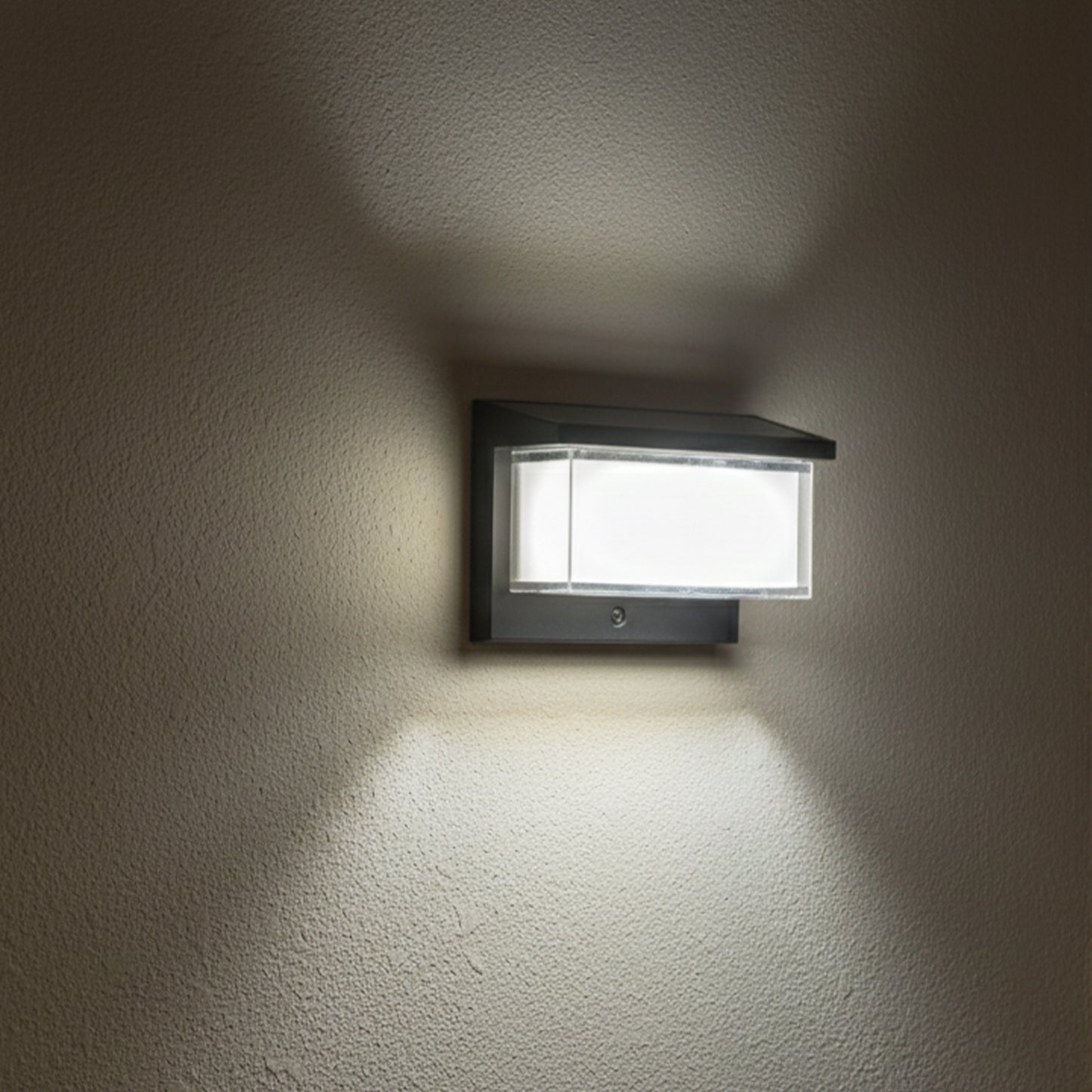 Applique murale solaire avec détecteur de mouvement ZEANY LED blanc froid H15cm