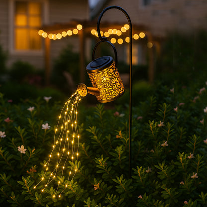 Dekorative LED-Solarleuchte in Form einer Gießkanne zum Pflanzen von ARROSY H78cm