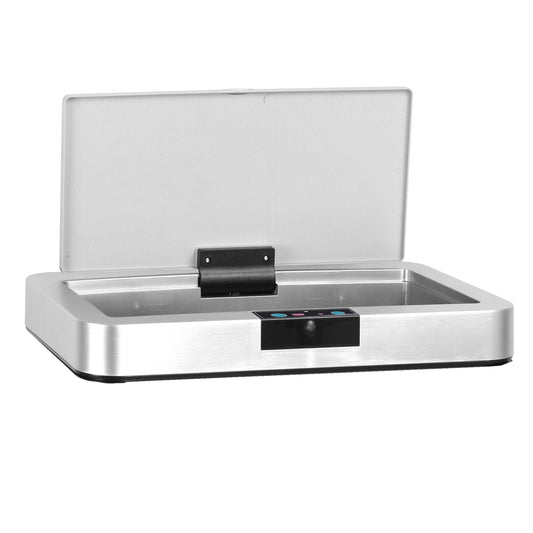 Rechteckiger automatischer Mülleimerdeckel Modell DAYTONA 60L Chrom