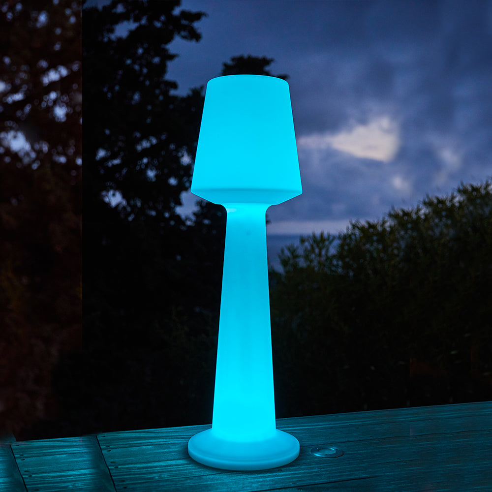 Lampadaire solaire LED multicolore AUSTRAL C110 SOLAR H110cm avec télécommande