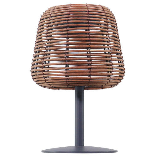 Lampe de table solaire STANDY MINI BOHEME SOLAR avec base module solaire rechargeable avec télécommande H26cm