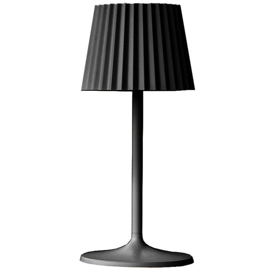 Kabellose warmweiße LED-Tischlampe ABBY BLACK H30cm