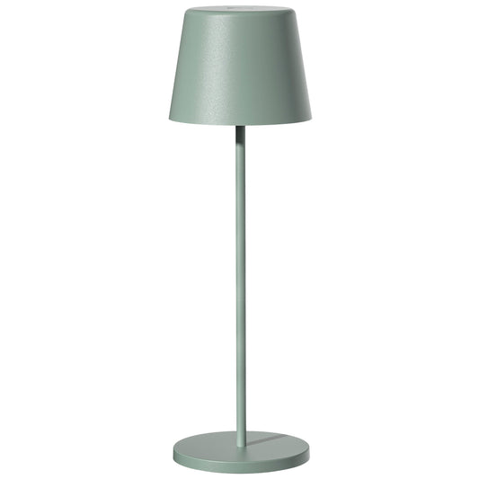 KELLY OLIVE H38cm dimmbare Tischleuchte Touch Wireless Aluminium grün weiße LED