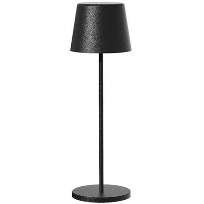 Tischleuchte Touch Wireless Aluminium schwarz LED weiß dimmbar KELLY BLACK H38cm