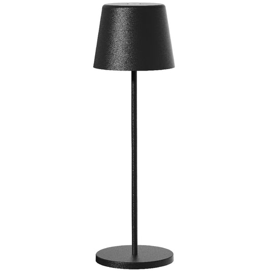 Tischleuchte Touch Wireless Aluminium schwarz LED weiß dimmbar KELLY BLACK H38cm