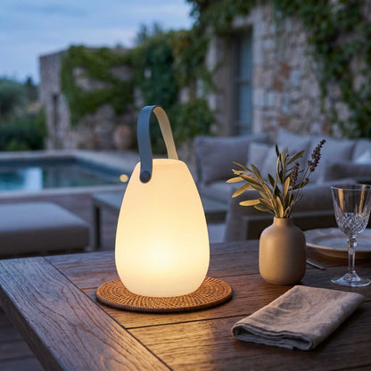 Warmweiß/mehrfarbig dimmbare tragbare LED-Leuchte LAURY H28cm