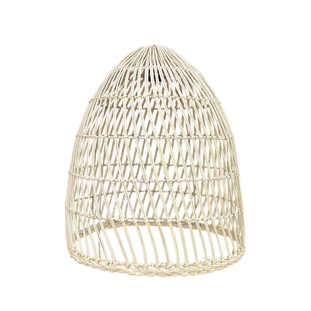 PAULO INDOOR Lampenschirm im böhmischen Stil aus natürlichem Rattan für elektrische Halterung E27 H45cm