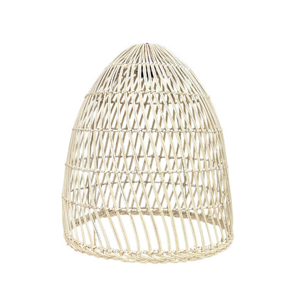 PAULO INDOOR Lampenschirm im böhmischen Stil aus natürlichem Rattan für elektrische Halterung E27 H45cm