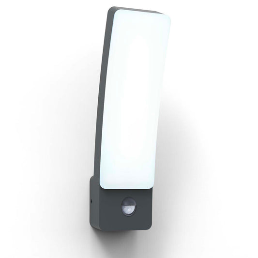 Applique murale d'extérieur sur secteur avec détecteur de mouvement KIRA GREY SENSOR aluminium LED blanc chaud H31cm
