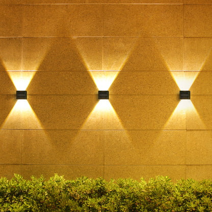 Lot de 4 appliques murales solaires LED blanc chaud/ froid 4x DAXY H6cm