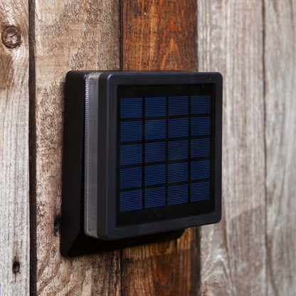 Applique murale solaire MOZE SOLAR aluminium LED blanc tête orientable avec détecteur de mouvement H15cm