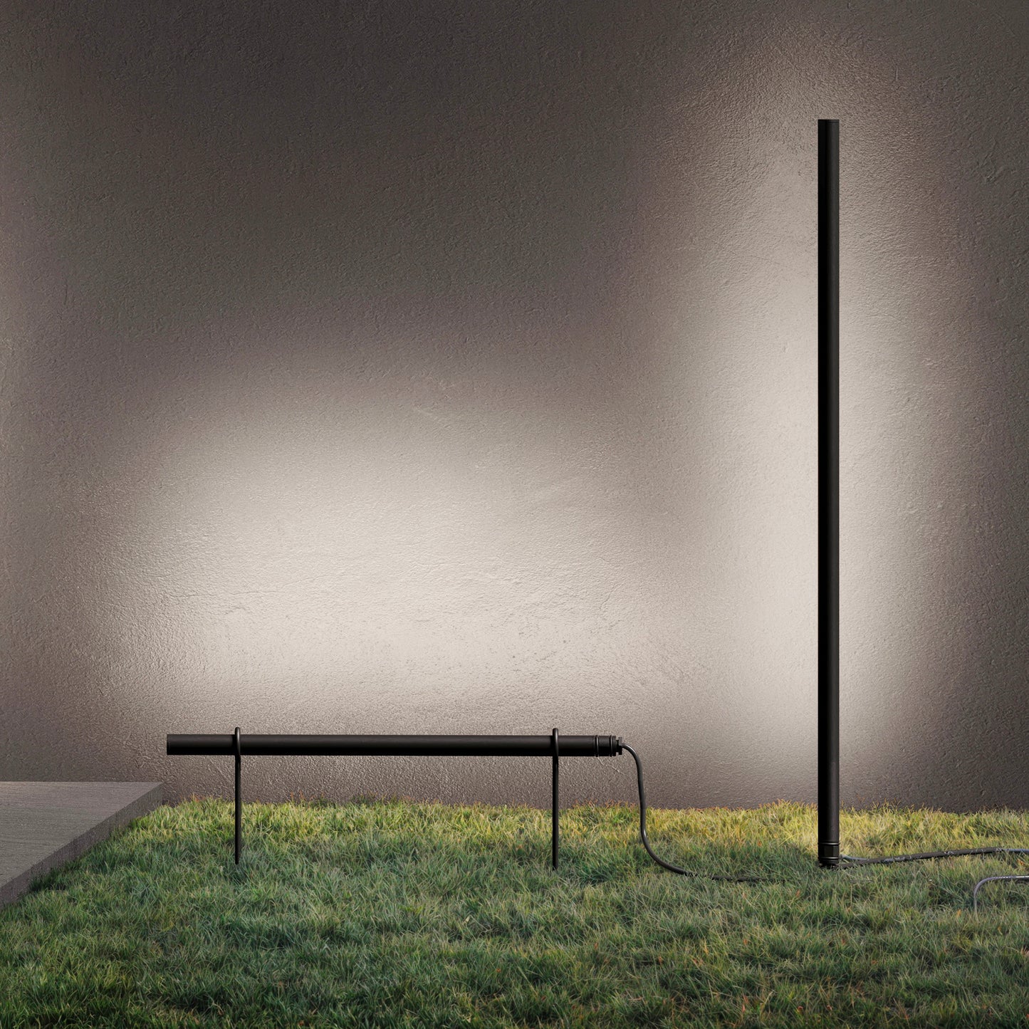 Borne solaire en aluminium STEM MAXI à connecter avec la station de charge solaire ELEKTRON H65cm
