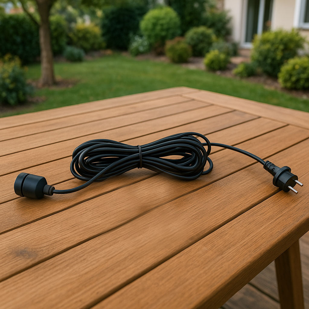 ENNA Kabel E27 Fassungslänge 5 Meter für den Außenbereich kompatibel mit unseren Lampenschirmen