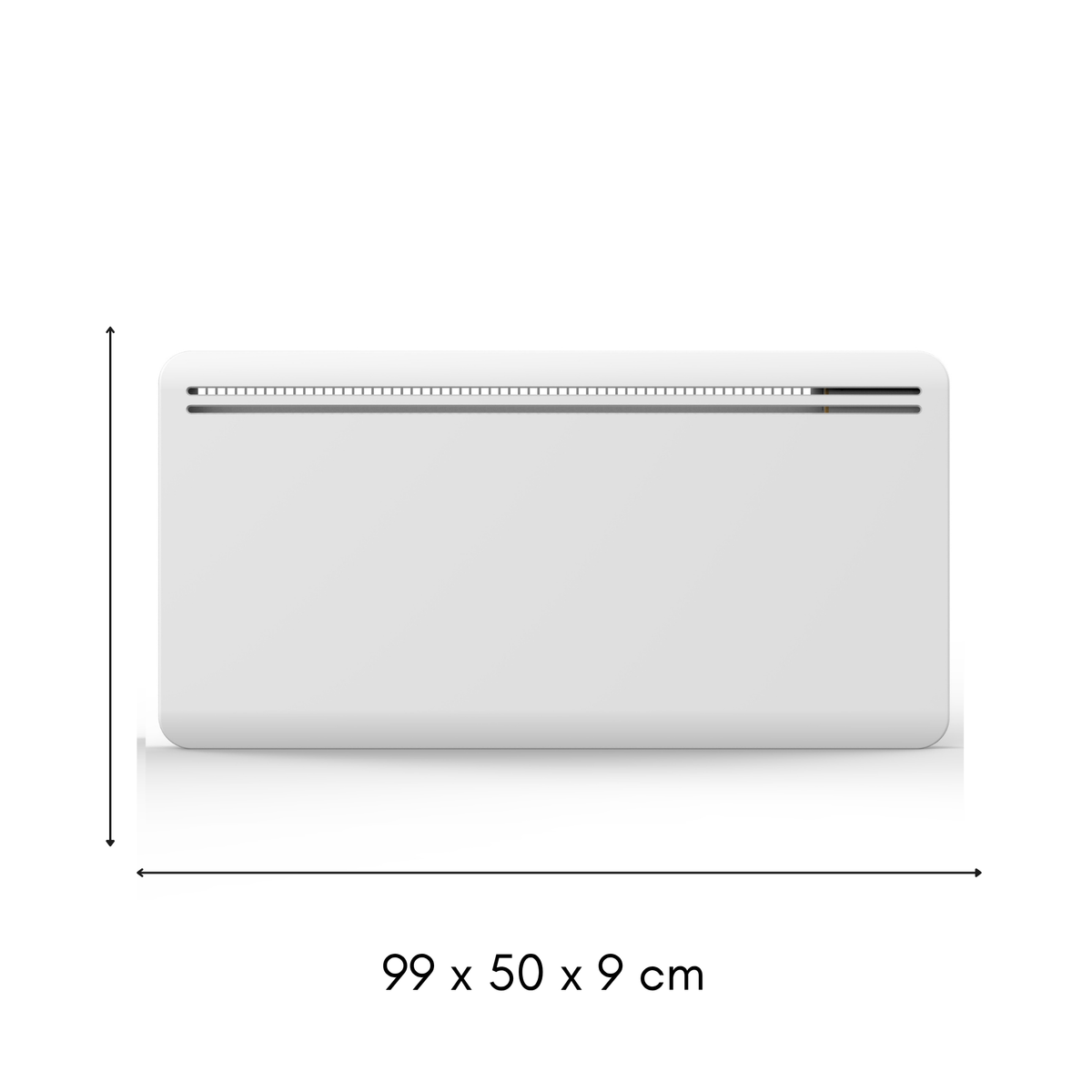 Elektrischer Trockenträgheitsheizkörper CAST IRON Block LCD-Bildschirm 2000W ASPEN NF Standard