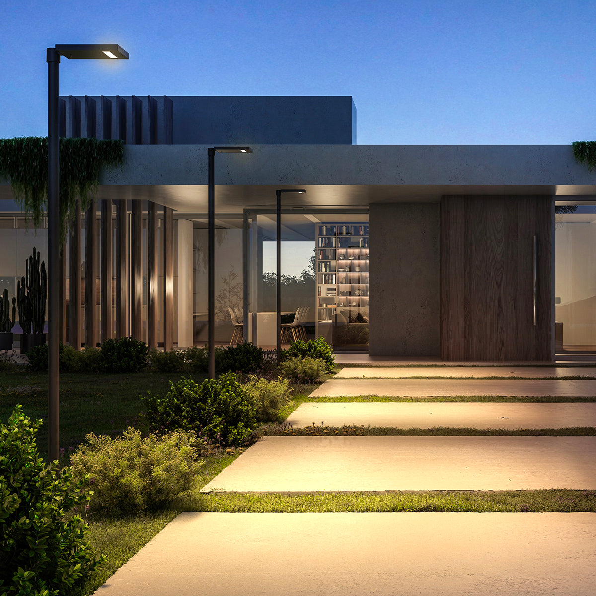 Spot solaire en aluminium LED puissant blanc chaud LINK