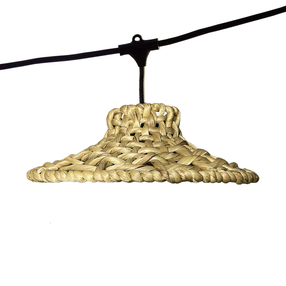 Lot de 2 guirlandes lumineuses extérieur connectables 14 abat-jour jacinthe d'eau style bohème ampoules filament E27 LED blanc chaud 2x MOOREA LIGHT 10m