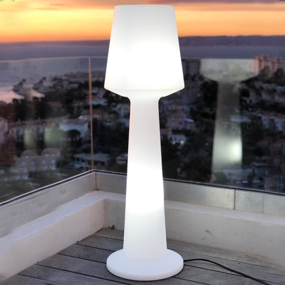 Designer-Stehleuchte mit Kabel für den Außenbereich leistungsstarke weiße LED-Beleuchtung AUSTRAL H110cm E27-Sockel