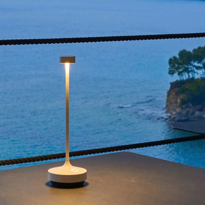Kabellose warmweiße LED-Tischlampe ABBY BLACK H30cm