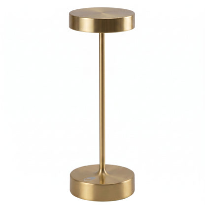 Lampe de table sans fil en aluminium doré LED blanc chaud dimmable SANDY PRO MATT GOLD H27 cm