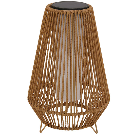 Lanterne solaire décorative avec base LED solaire rechargeable LED blanc chaud SALOMEA TALL H47cm
