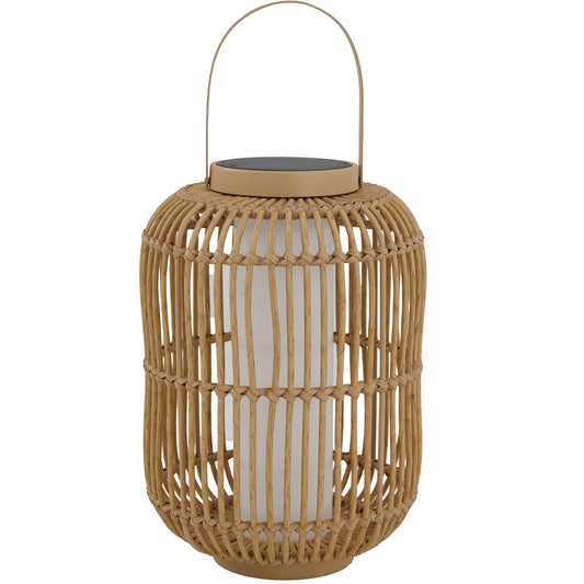 Lanterne solaire décorative avec base LED solaire rechargeable LED blanc chaud MARIEL SMALL H40cm