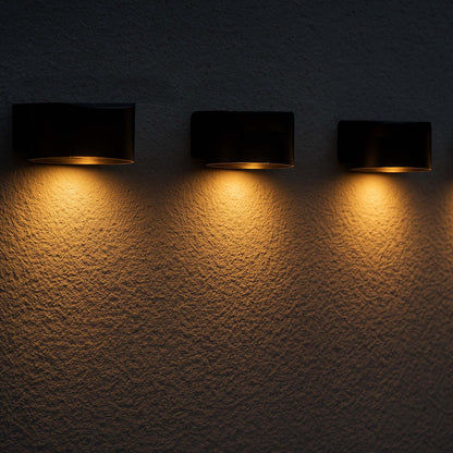 Lot de 4 appliques murales solaires LED blanc chaud 4x SPOTIK H4,5cm