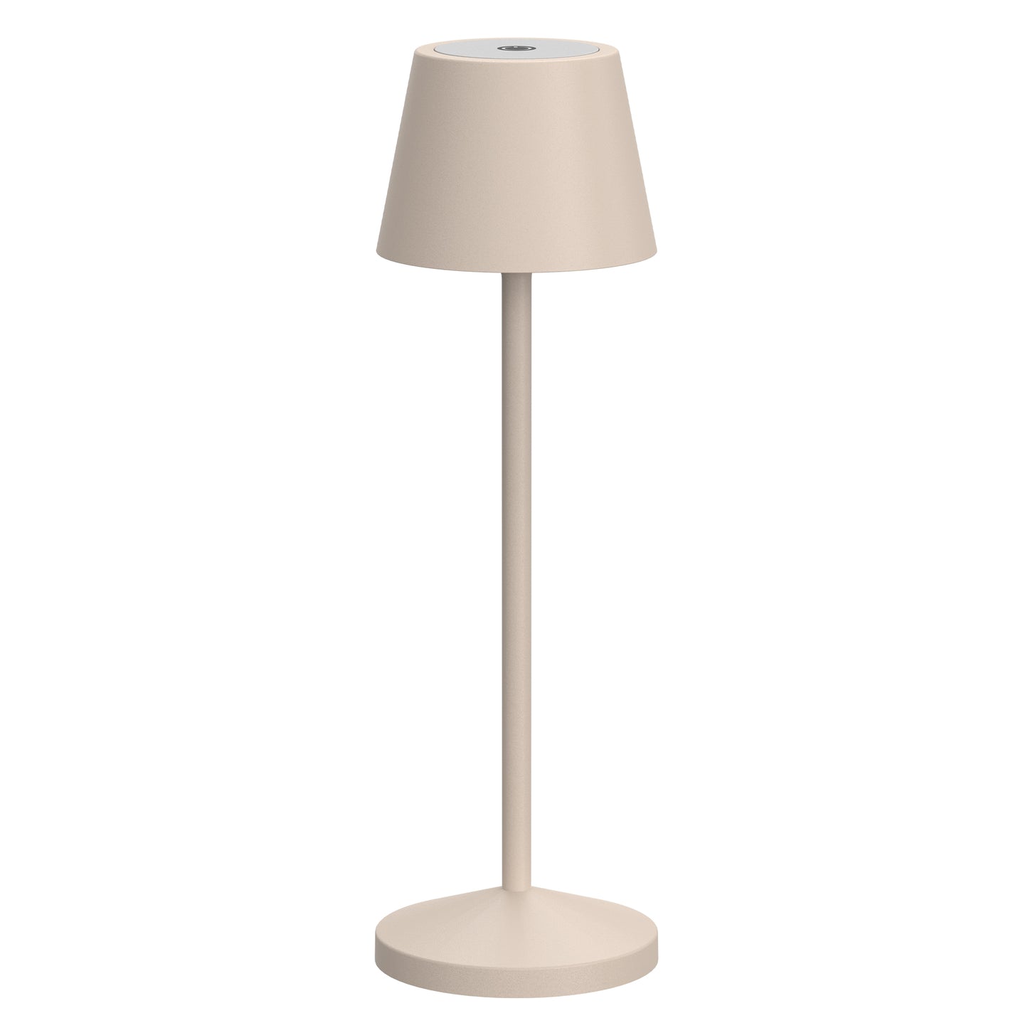 Lampe de table sans fil LED blanc chaud dimmable EMILY SAND H25cm, Sable Beige
