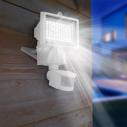 Lot de 2 projecteurs solaires blanc éclairage puissant panneau solaire déporté LED blanc COOPER WHITE H22cm avec détecteur de mouvement orientable