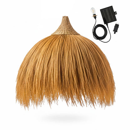 Suspension solaire XXL BIG MASAI SOLAR en herbe de rayung avec câble hybride secteur et solaire 5m de longueur