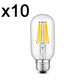 10er Set LED Glühlampe E27 warmweiß SEDNA E27 T45 6W H12cm