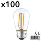 100 Stück LED Glühlampe E27 warmweiß XENA E27 S45 2W H10cm