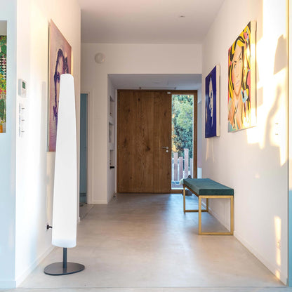 Lampadaire lumineux design fin filaire pour extérieur éclairage puissant LED blanc BAY H160cm - REDDECO.com