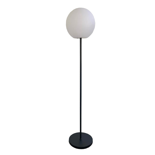 Wiederaufladbare leuchtende Stehlampe mit Metallfuß skandinavisches Design LED warmweiß/weiß dimmbar LUNY TALL H150cm